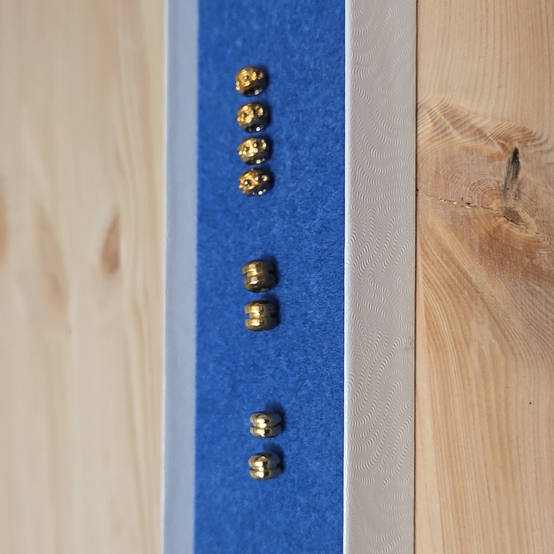 Kis Spacer Beads For Birthstone Brats Boy And Girl Charms, Lot Of 8 Beads